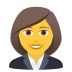 👩‍💼 woman office worker display on JoyPixels